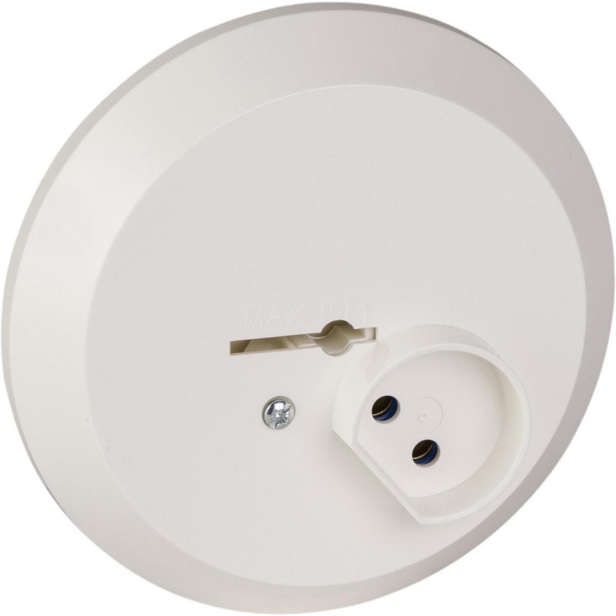 Lamp socket 1-way round for surface-mounting in ceiling - LUMINAIRE OUTLET SURFACE 2P E189507400