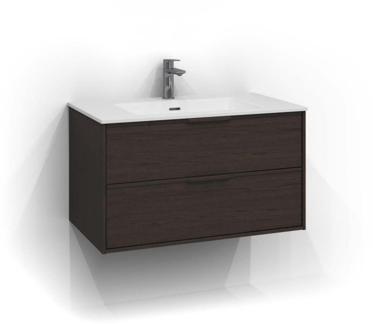 Tvättställsskåp Epos Udel 80, Svedbergs - SVEDBERGS TVÄTTSTÄLLSSKÅP EPOS UDEL 80 B.ASK 2L RLF