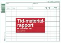 Blankett Tid- och materialrapport Esselte A5L