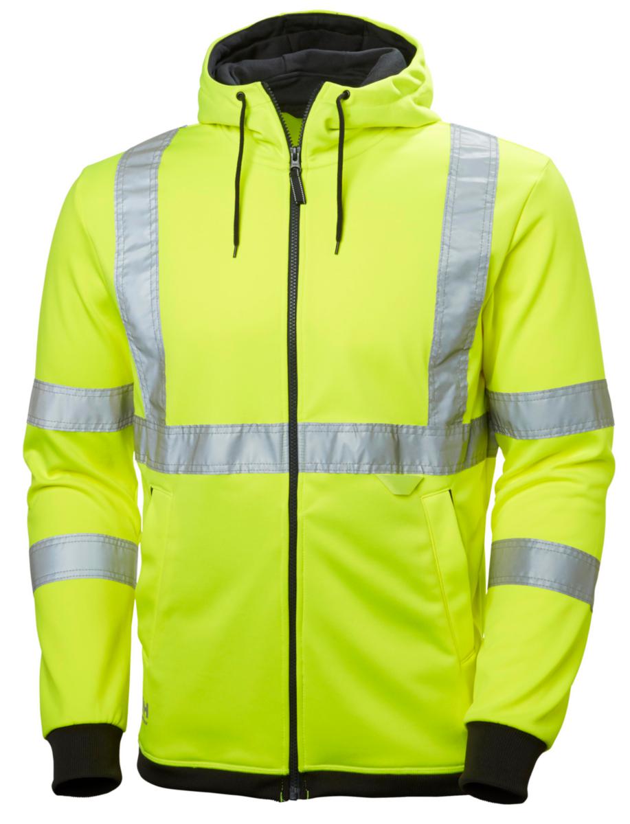 Huvtröja Helly Hansen 79094 Addvis - HUVTRÖJA HH 79094-360 HELZIP VARSEL GUL KL.3 STL XL