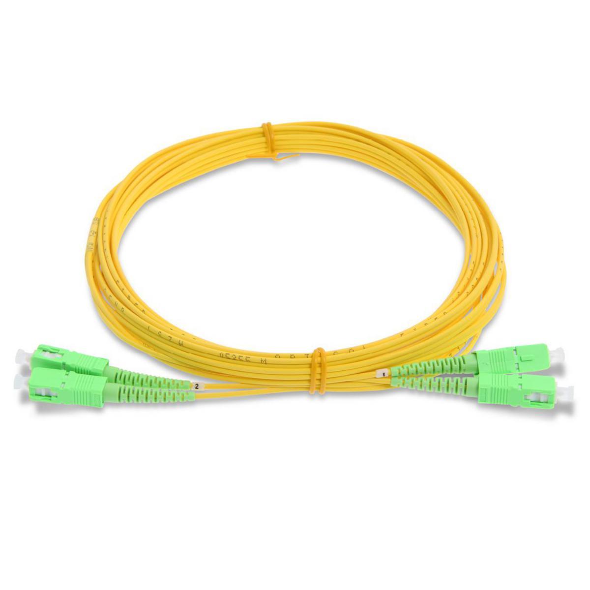 Fiberkablage SM Duplex SC/APC-SC/APC OS2 9/125 - 2XSC-SC 10/ APC 10M GUL 41F-S1-SC-SC-10A