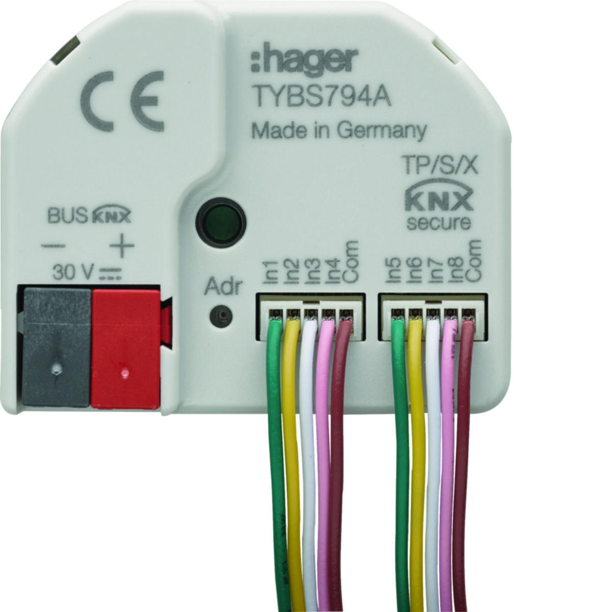 Kombienhet 8 kanaler TYBS - KOMBI 8-KANAL DOSMONT KNX TYBS794A