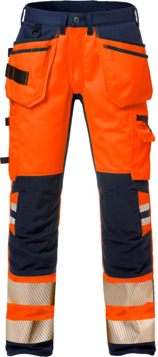 Midjebyxa Fristads 2707 PLU Stretch - MIDJEBYXA FR 2707 PLU ORA/MAR VARSEL KL2 HANTVERK STL C66
