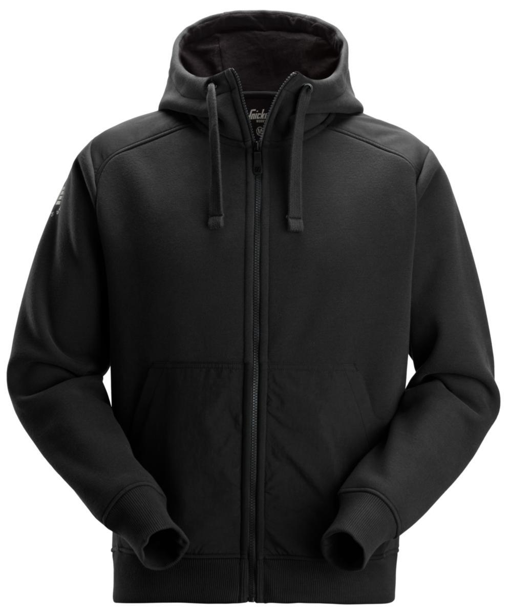 Huvtröja Snickers 2875 CorduraTech - HUVTRÖJA SNICKERS 2875 CORDURA TECH HELZIP SVART STL S