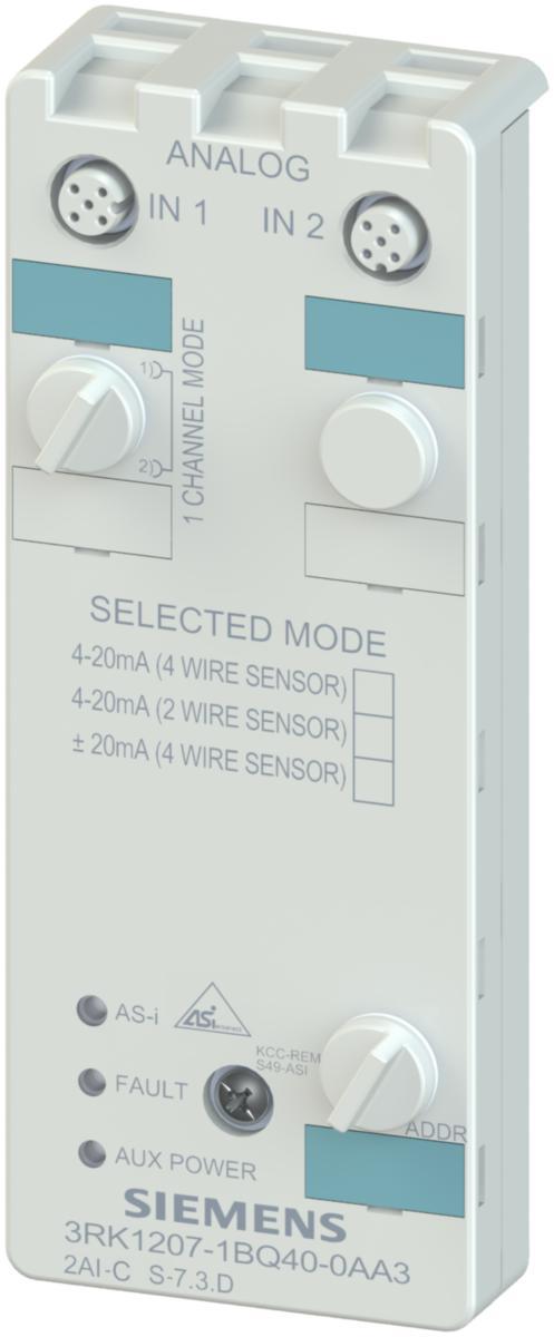 AS-Interface - ASI-MODUL IP67 2AI MA 3RK1207-1BQ40-0AA3
