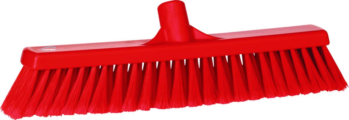 Golvsopborste Vikan mjuk/splittade hygien - GOLVSOPBORSTE VIKAN 410MM RÖD MJUK/SPLITTADE