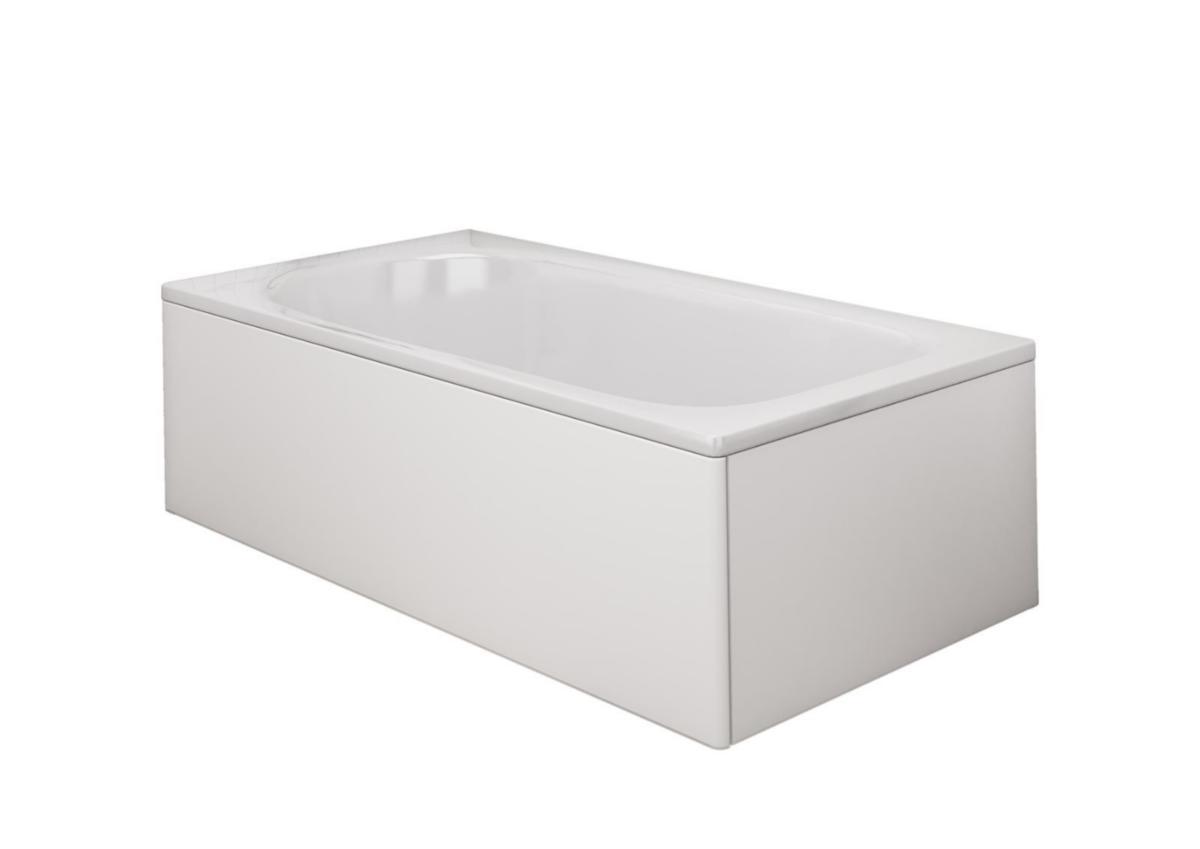 Fronts & sides, smooth for Caribia bathtubs, Ifö - IFÖ CARIBIA FRONTPANEL 1583 TO BK1600, WHITE, SMOOTH