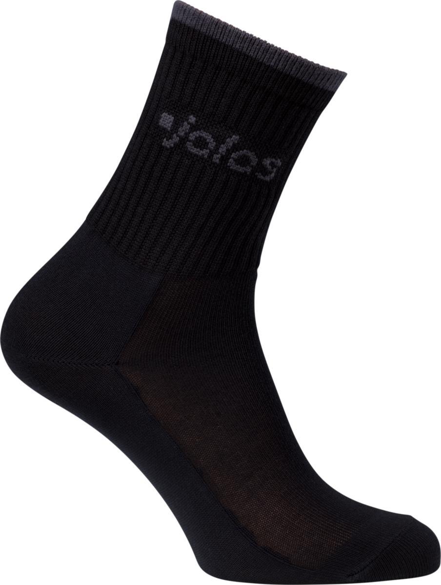 Strumpa Jalas 8208B - STRUMPA JALAS 8208B TENCEL RIBBAT SKAFT SVART STL 44-46