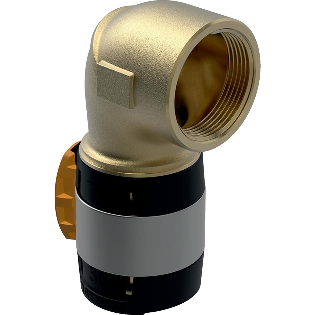 Böj x invändig gänga 90° FlowFit, Geberit - FLOWFIT BÖJ 90° 63XR50 INV GG, GEBERIT