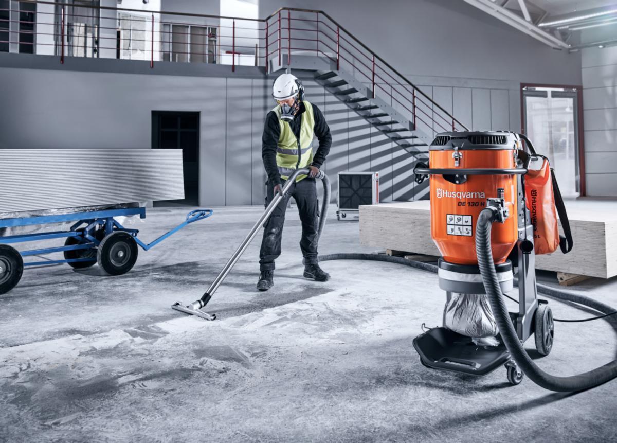 Stoftavskiljare Husqvarna DE 130 H - STOFTAVSKILJARE HUSQVARNA DE130H H-KLASS 230V 3KW