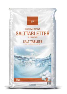 SALTTABLETTER 15 KG VATTENAVHÄRDNING 60 SÄCK/PALL