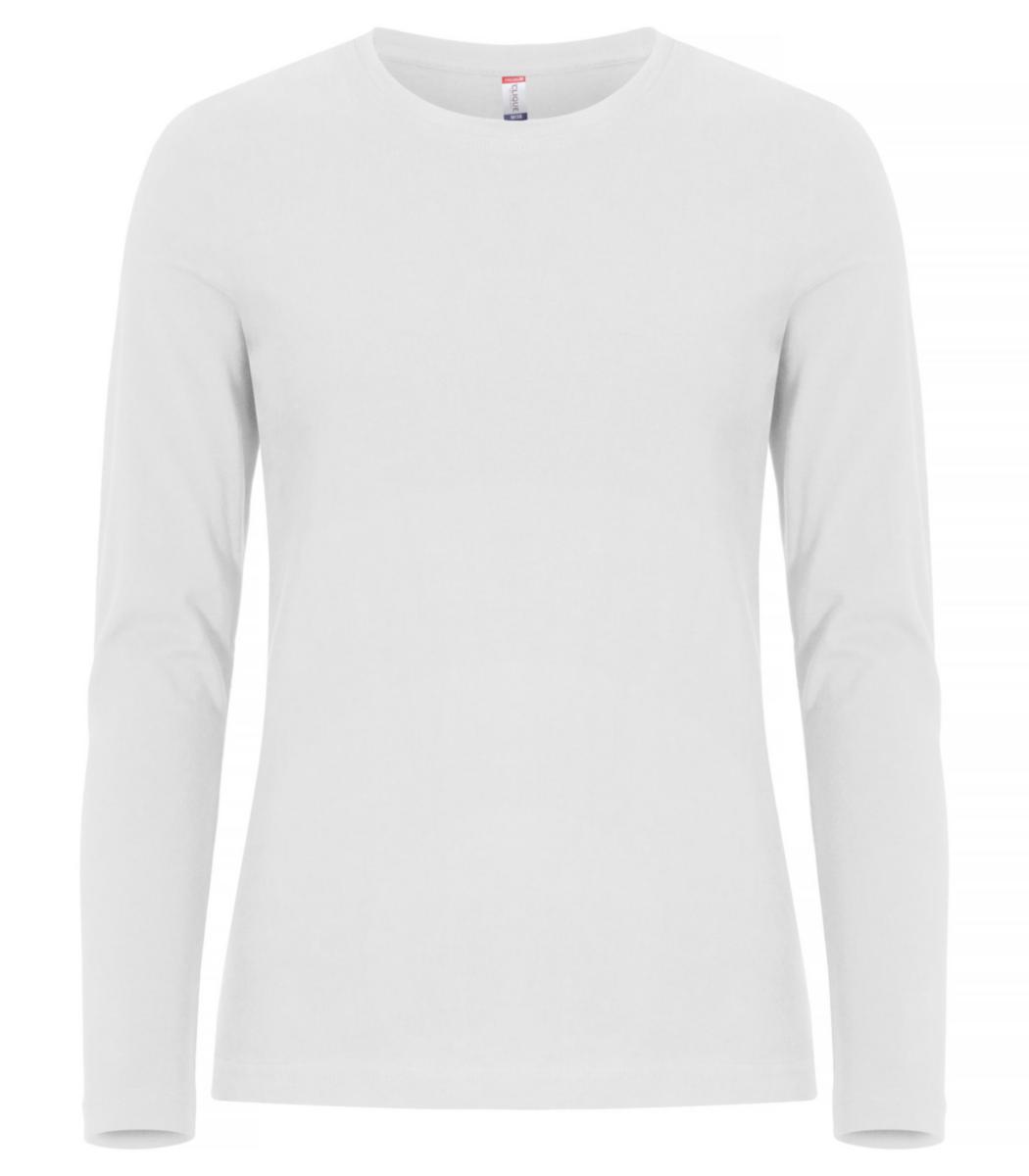T-shirt långärm Clique 029359 Dam - T-SHIRT LÅNGÄRM CLIQUE DAM VIT STL XS