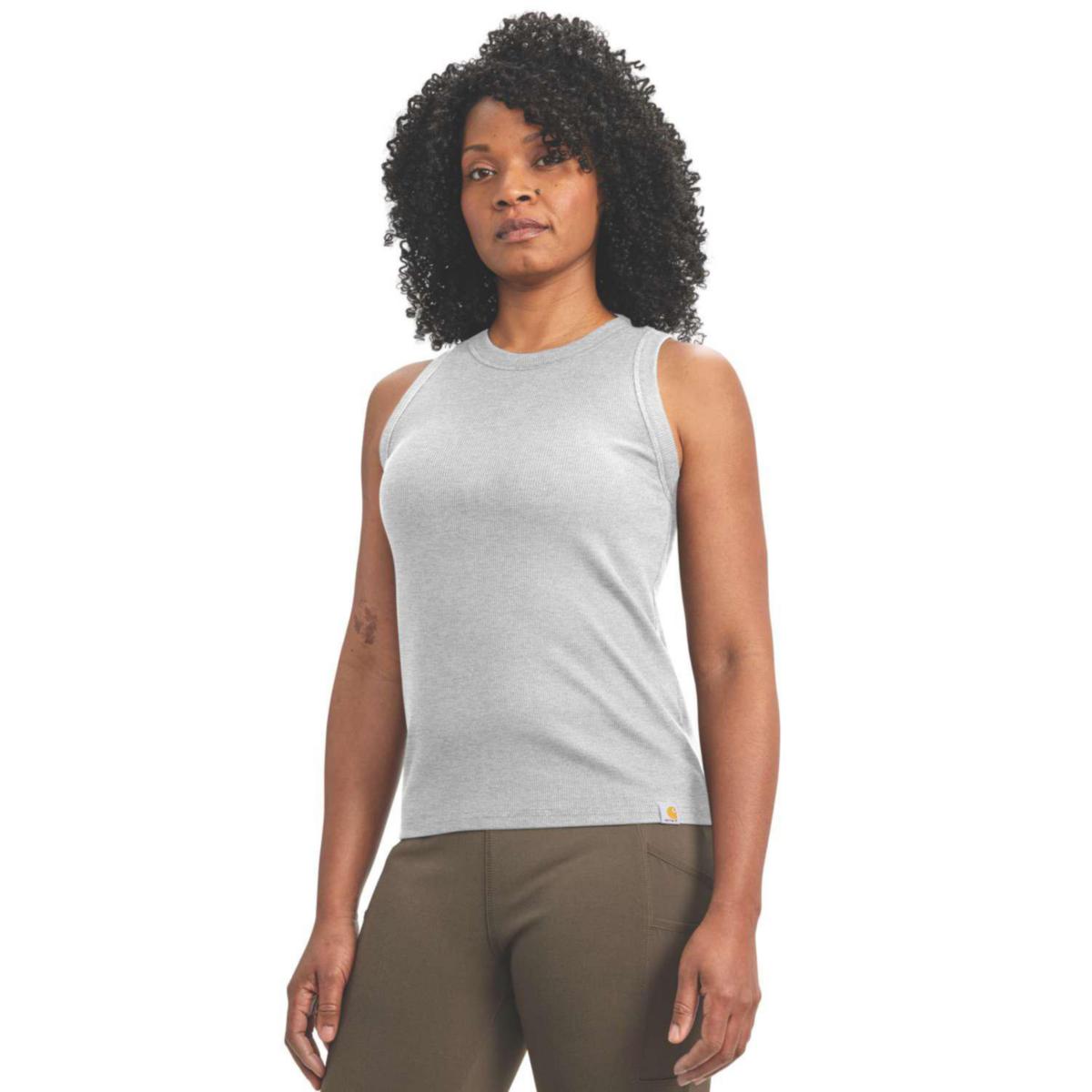 Linne Carhartt 107481 Dam - LINNE CARHARTT 107481 TENCEL DAM RIBBAD GRÅ STL S