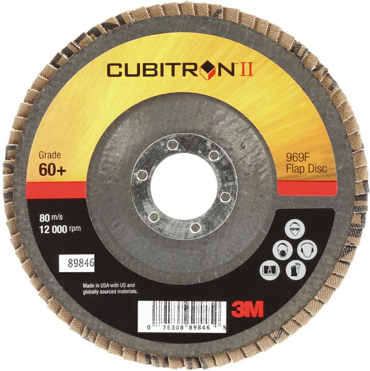 Flap Disc 3m 969f Cubitron Ii - FLAP DISCS 969F CUBITRON II DOMED 80+ 125MM 10ST/FP 51470