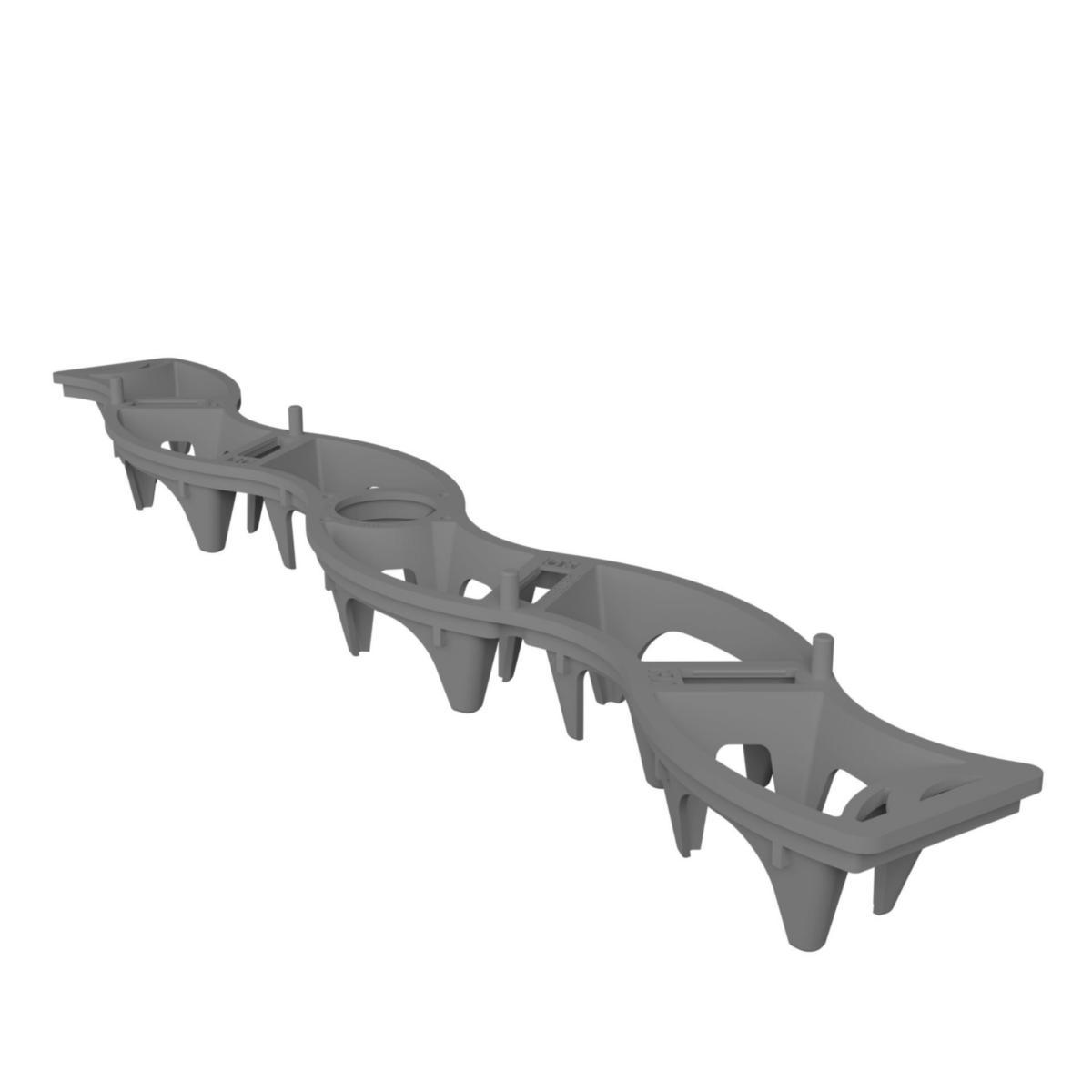 Formbordsdistans Speedies L=390mm - FORMBORDSDISTANS SPEEDIES 15MM VALV MED PIGG L=390MM