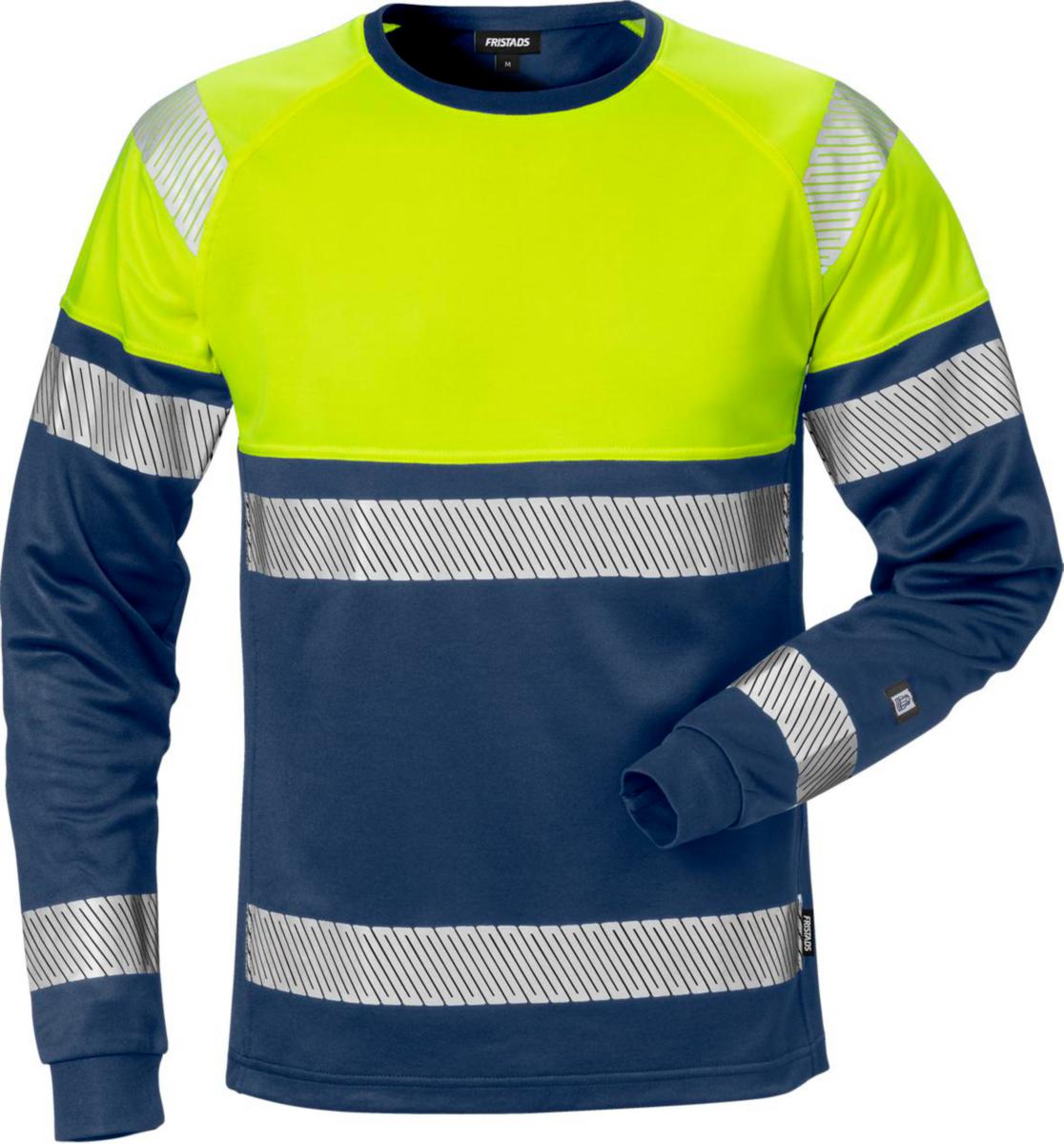 T-shirt Fristads 7519 THV - T-SHIRT LÄ KL 1 FR 7519 THV VARSELGUL/MARINBLÅ L