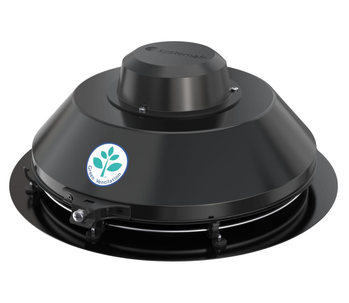 Roof Fan TFSR EC, Systemair - ROOF FAN TFSR 200 EC SILEO BLACK SYSTEMAIR