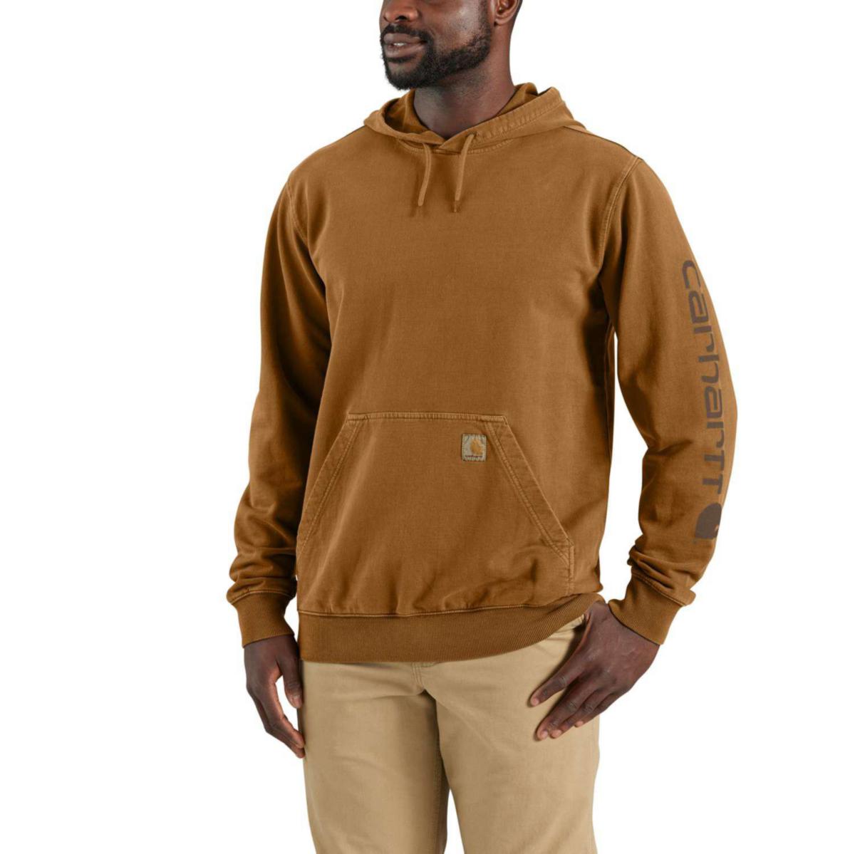 Huvtröja Carhartt 106253 - HUVTRÖJA CARHARTT 106253 DYED BRUN STL XXL