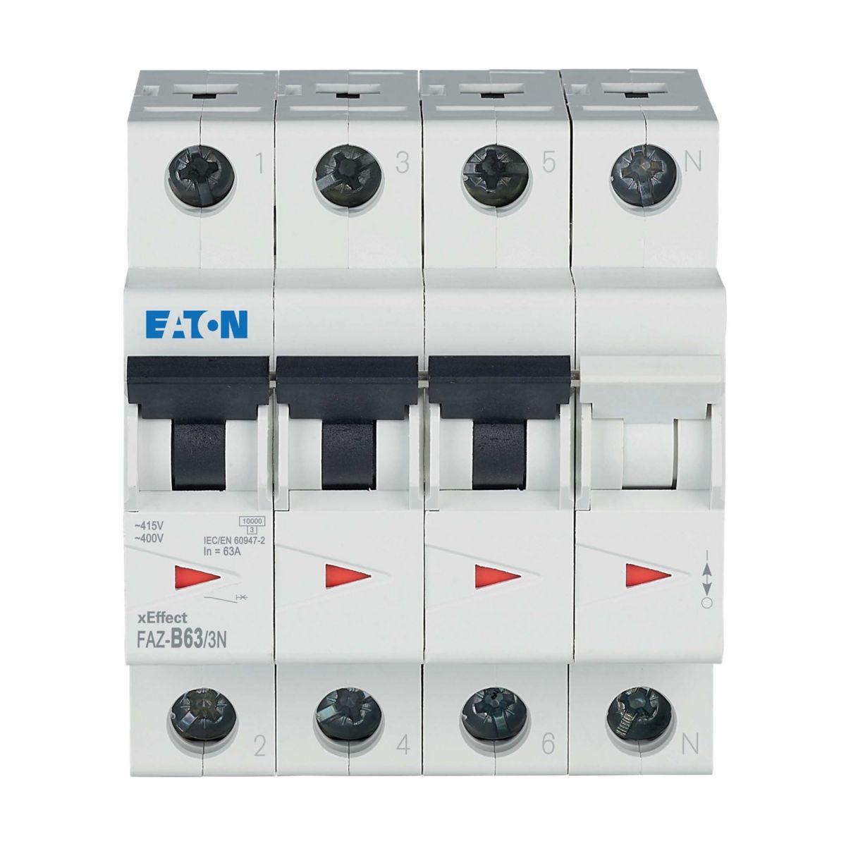 Minibrytare FAZ 3-pol+N B - MINIBRYTARE FAZ 50A 3P+N B FAZ-B50/3N