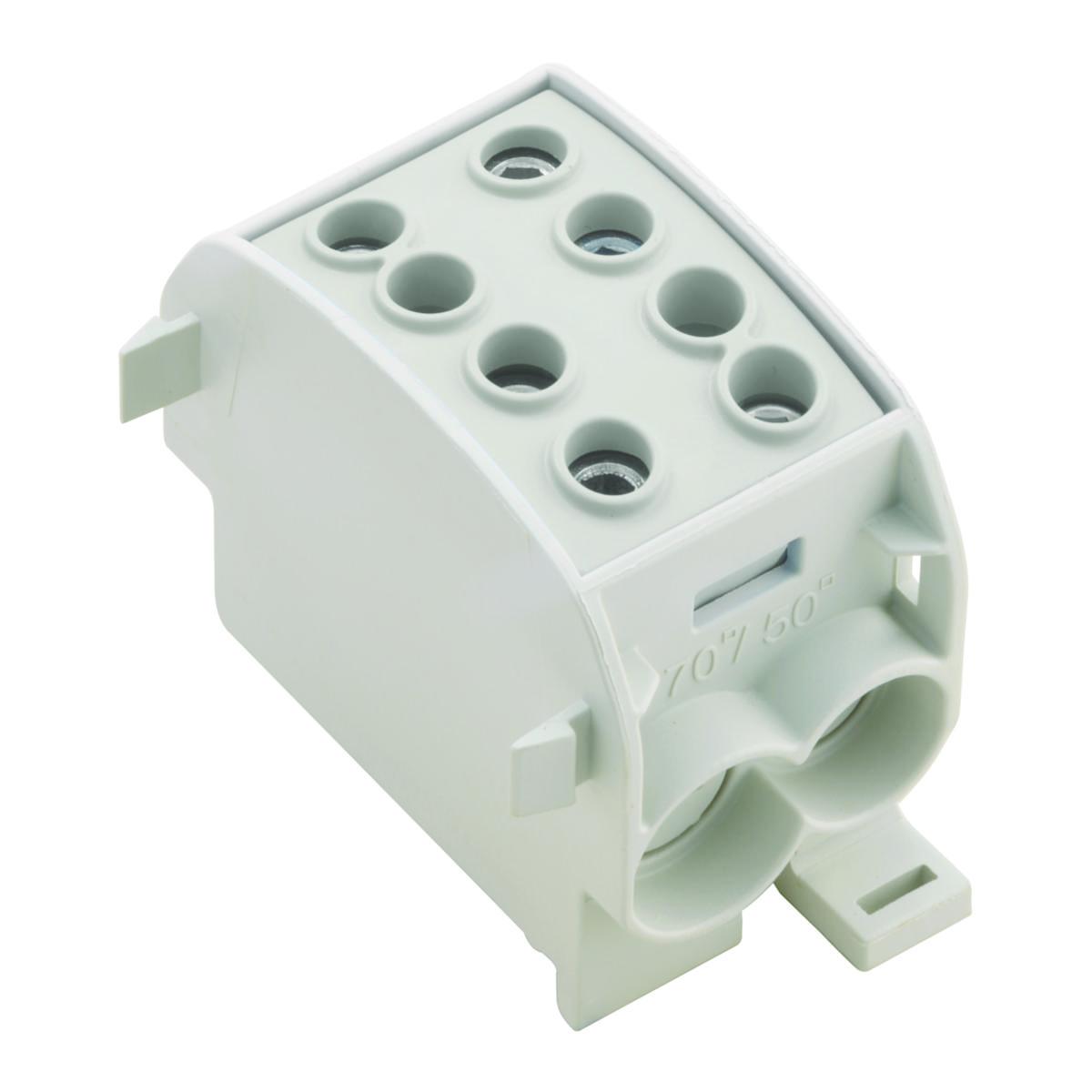 Fördelningsplint WPD X01-X03 - PLINT AL/CU 2X70/2X50 GRÅ WPD 103 2X70/2X50 GY