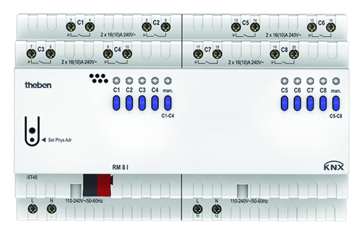 Brytaktor RM C-last - BRYTAKTOR RM8 I C-LAST KNX