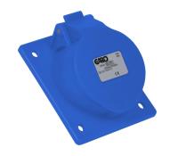 Panel socket quick type UIS with oblique attaching plate 32A, without screw