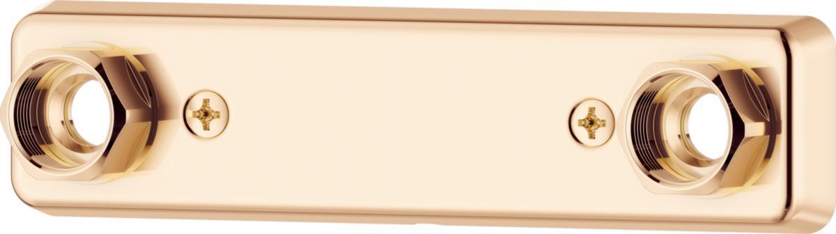 Mixer bracket Rectangular Lead-free, FMM - FMM/MA MIXERBRACKET 160 C/C 16 PEX,POL.BRASS REKT.LF