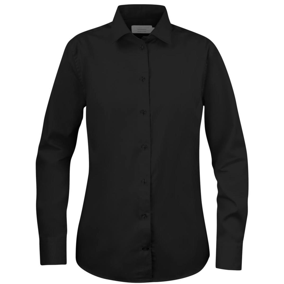 Skjorta Texstar WS26 Dam - SKJORTA TEXSTAR WS26 DAM SVART STL XS