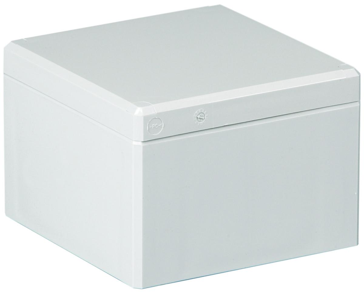 Kapsling Cubo D, släta sidor - APPARATLÅDA GRÅTT LOCK DPCP 162412G