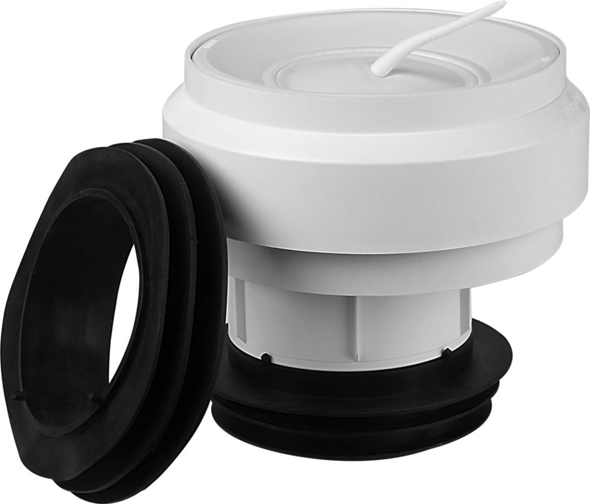 Eccentric toilet connection, Faluplast - TOILET CONN 12MM OFFSET H145MM CONN/PLAIN END PIPE 110MM WHIT