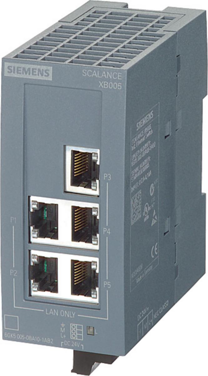 Nätverksswitch Scalance XB-000 - SWITCH XB005G 5XRJ45 6GK5005-0GA10-1AB2