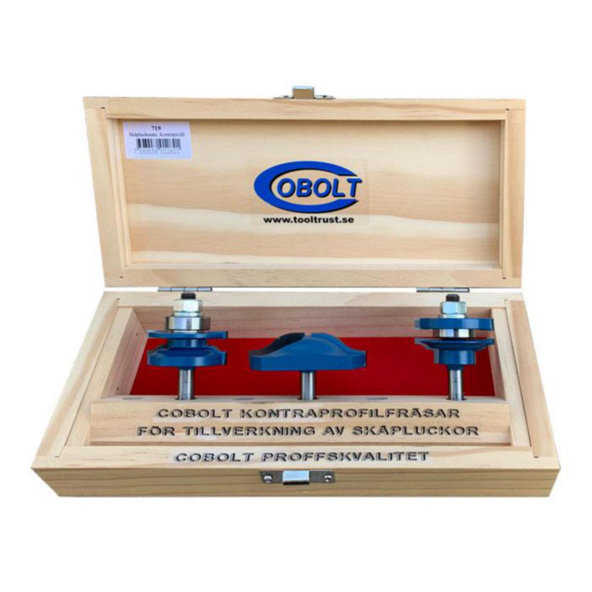 Skåpluckesats Cobolt HM - SKÅPLUCKESATS HM COBOLT S8 1 DEKOR, 1 KONTRA, 1 FRISFRÄS