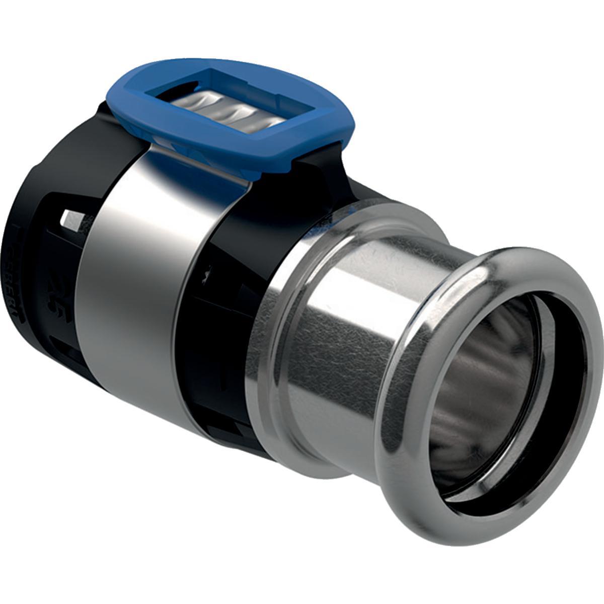 Övergångskoppling med övergångsmuff RF Mapress FlowFit, Geberit - FLOWFIT ÖVERGÅNG 63X54MM TILL MAPRESS RF PRESSMUFF, GEBERIT