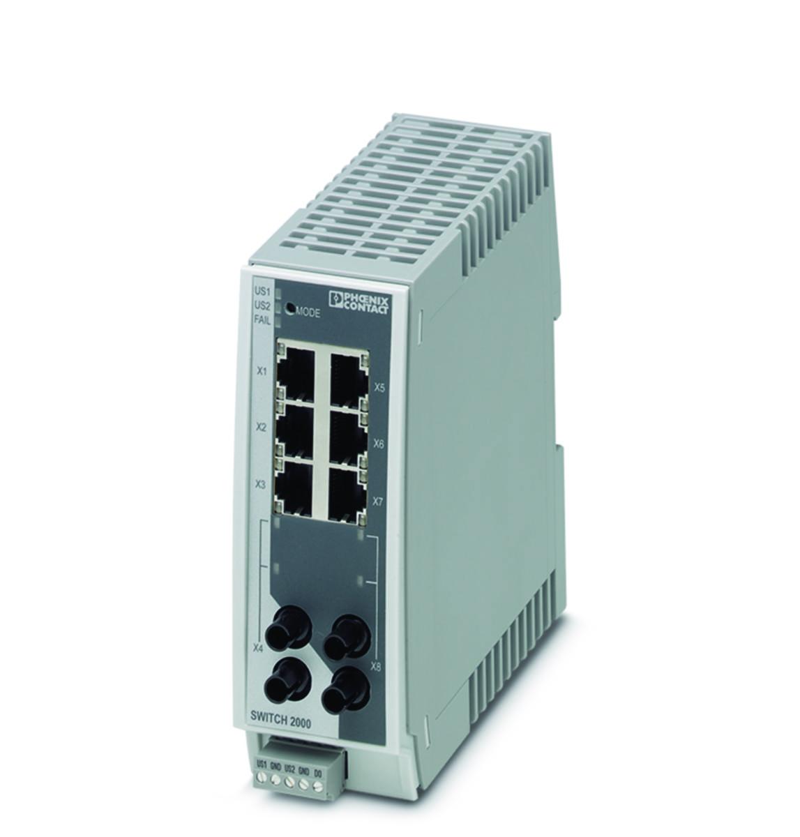 Switch FL 2206-2FX - SWITCH 6-PORTAR+ 2 FIBER (ST) FL SWITCH 2206-2FX ST