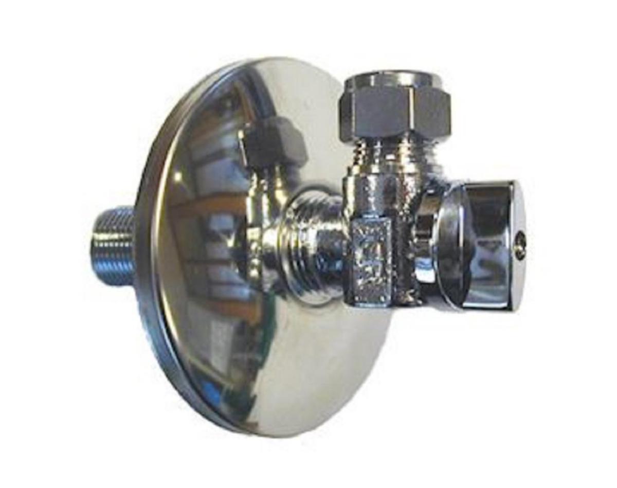 Vinkelventil med täckbricka, Sanipex Classic - VINKELVENTIL R15X10MM SANIPEX CLASSIC 53000110