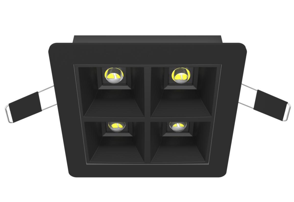 Takarmatur Mira 2x2 infälld - TAKARM IN 2X2 7W 3K 50 S DA MIRA