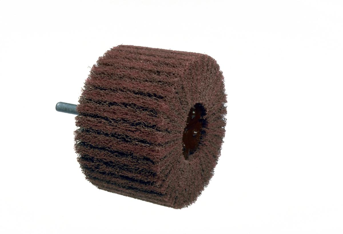 Flap finish brush 3M scotch-brite - FLAP FINISH BRUSH 3M FFZS 75X45X6MM A M FINE RED