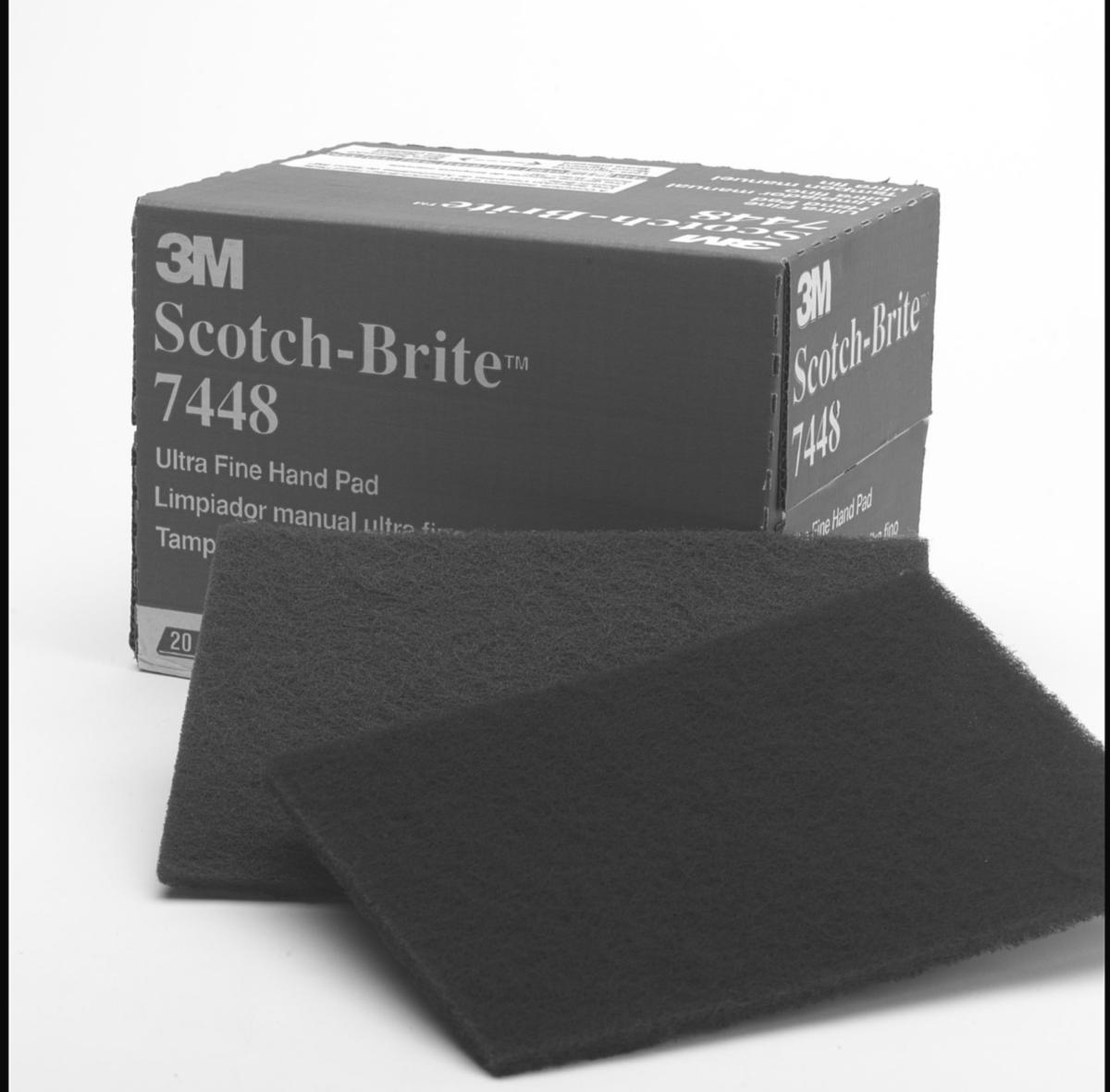 Fine pad 3M Scotch-Brite 7448 - SCOTCH BRITE SHEET 7448+ GREY 158X224MM SULFN
