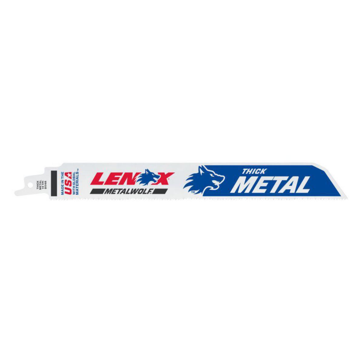 Tigersågblad Lenox för tjock metall 25mm bladhöjd - TIGERSÅGBLAD LENOX LAZER 225MM 14T BIM 5-PACK 9114R