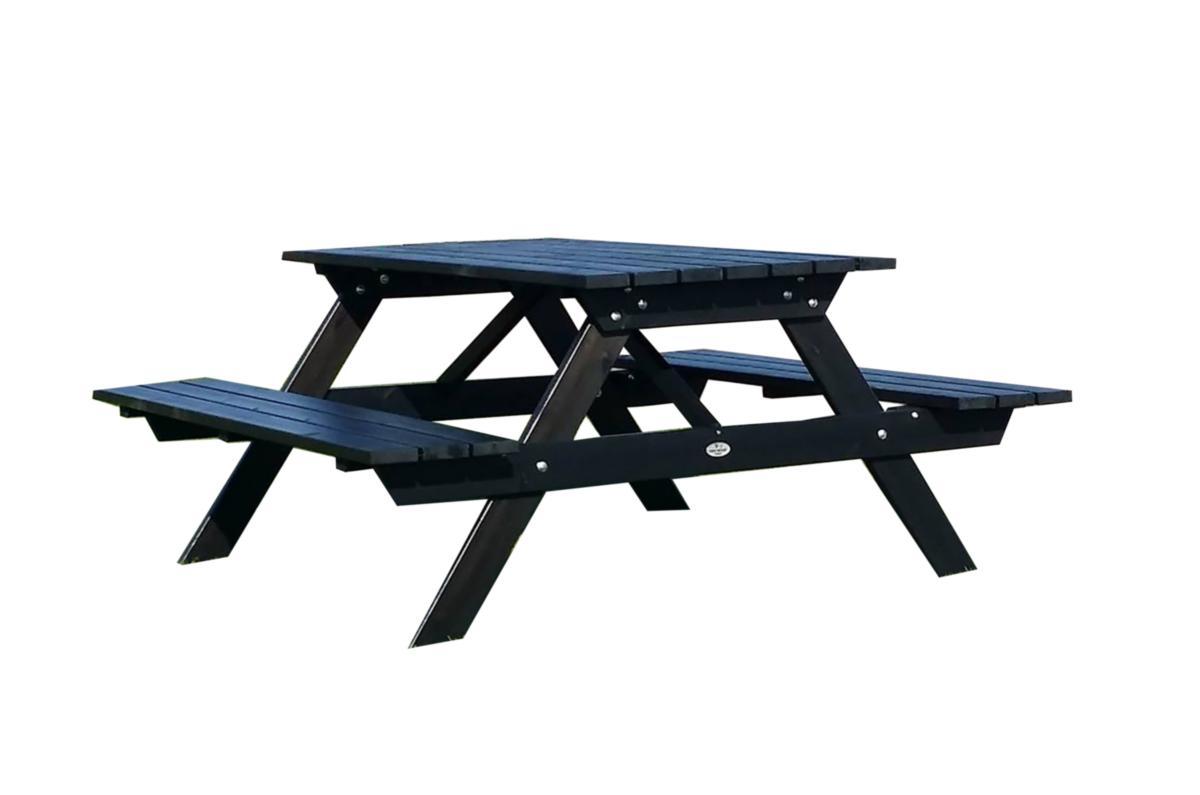 Bänkbord Picknick 150 cm - BÄNKBORD PICNIC 150 CM TRÄ SVART