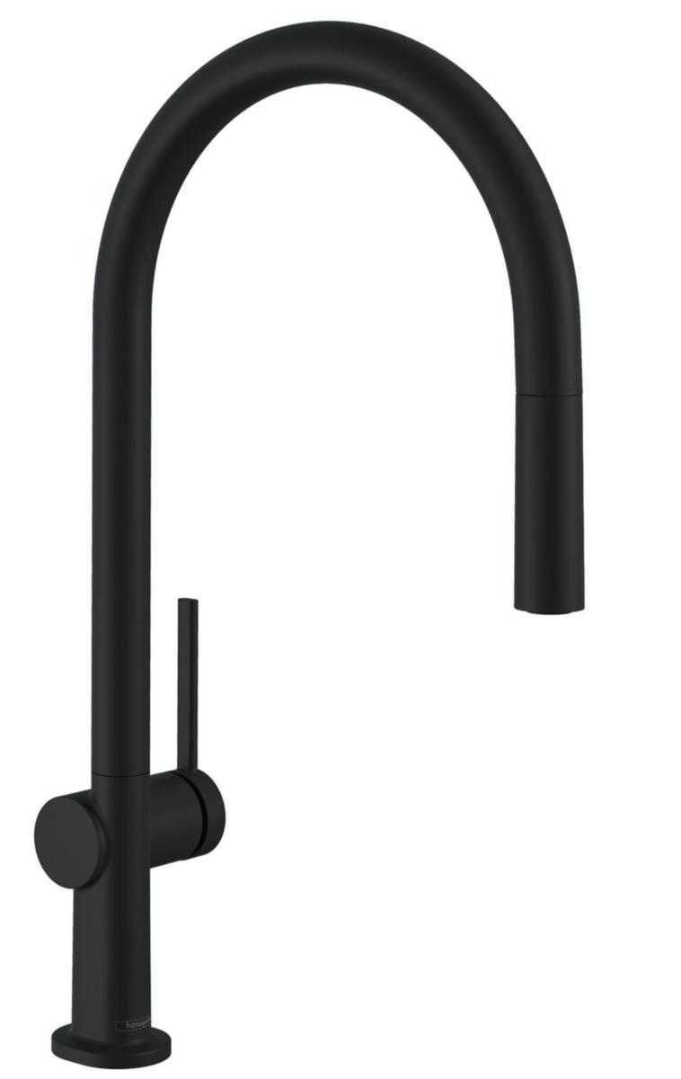 Köksblandare Talis M54 210 1-jet, Hansgrohe - HG TALIS M54 210 1-JET KÖKSBL. U.DM.AVST.MATTSVART.UTDR.C-PIP