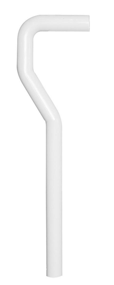 S-curved outlet pipe, Faluplast - OUTLET PIPE WITH S-BEND 160 X 610 X 40MM WHITE