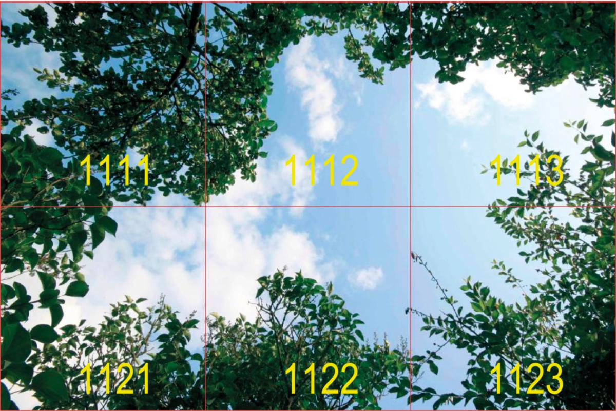Infälld Interiörarmatur Plateia Q Sky - ARM LED Q SKY11 6X36W/840 D2PLIT