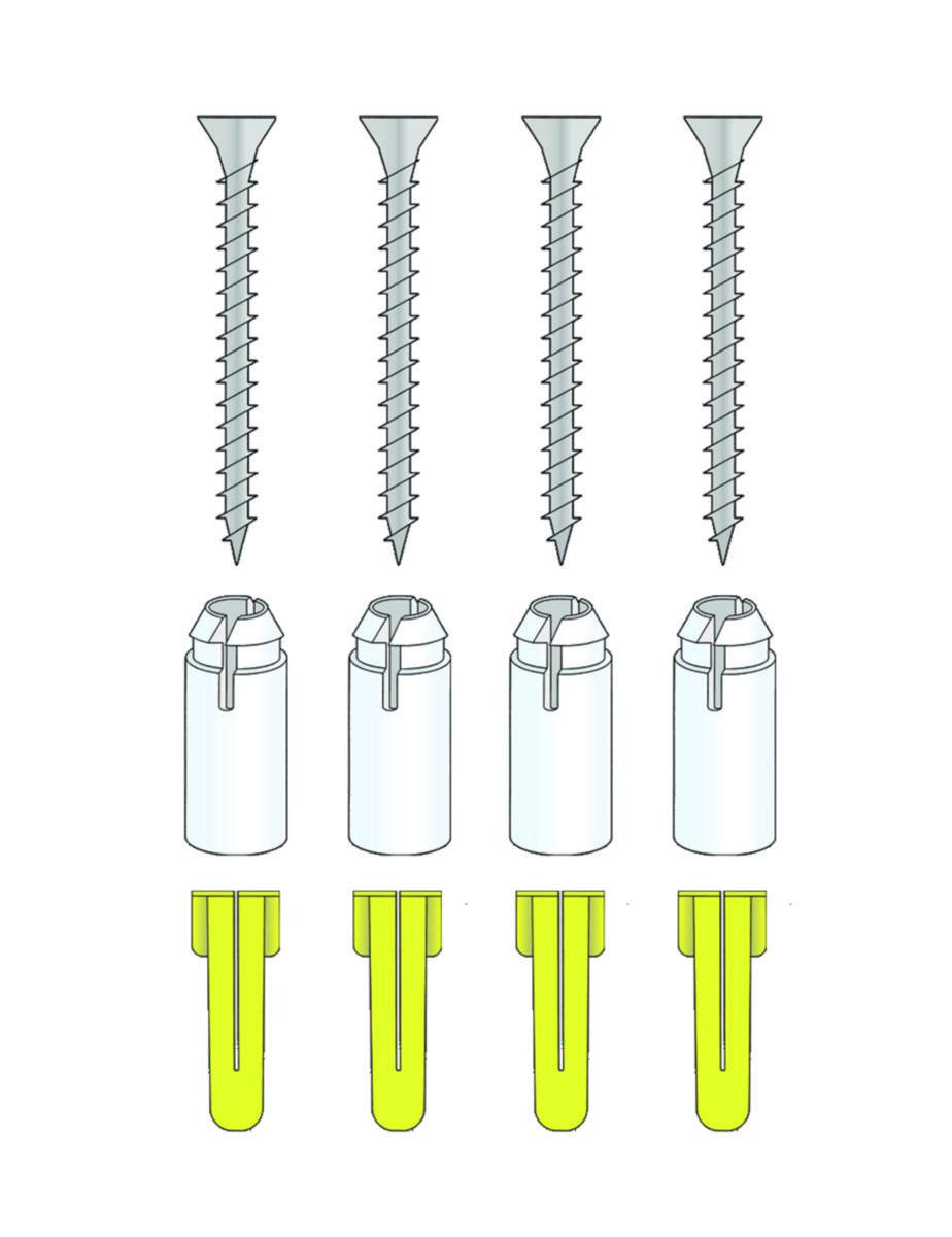 Väggdistanser för plåtlådor, Alarmtech - DISTANS 12,7 mm fp=4 Tillbehör