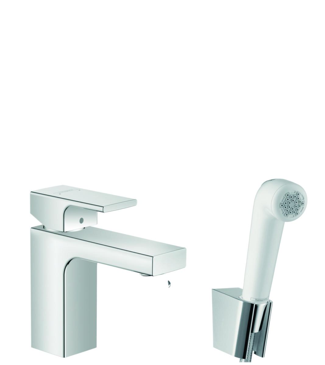 Tvättställsblandare HG Vernis Shape 100 Bidette-set, Hansgrohe - HANSGROHE TVÄTTSTÄLLSBLANDARE HG VERNIS SHAPE 100 BIDETTESET