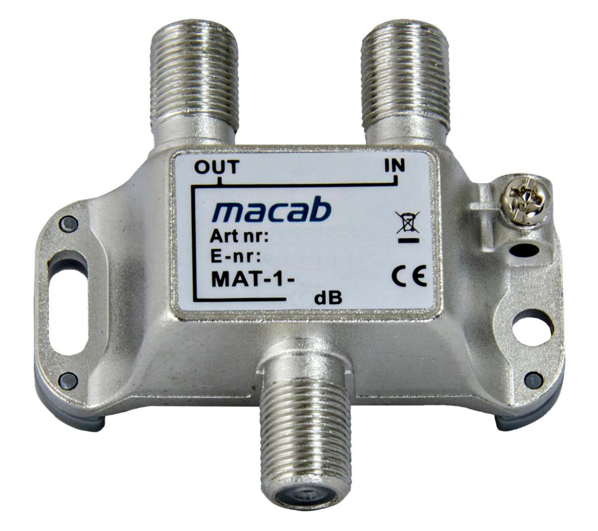 Avtappare F-typ Envägs - AVTAPPARE F-TYP MAT-1-20 1-VÄGS 20/1dB 451633