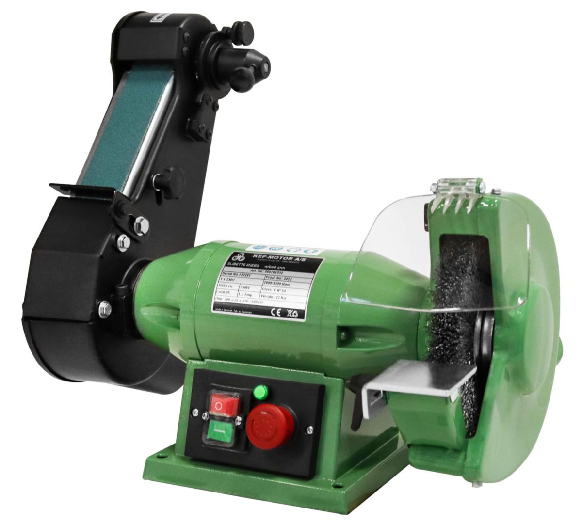 Bänkslipmaskin KEF Slibette 8NEBS - BÄNKSLIP KEF SLIBETTE 8NEBS 230V M/BAND 50X1600 & BORSTE