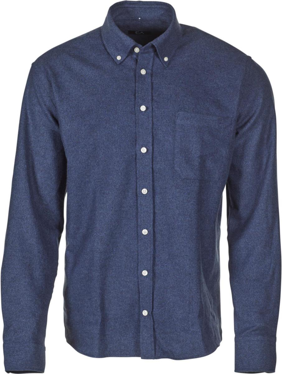 Skjorta Ernst Alexis 7210 flanell - SKJORTA EA 7210 CLASSIC FIT FLANELL MARINBLÅ 41/42
