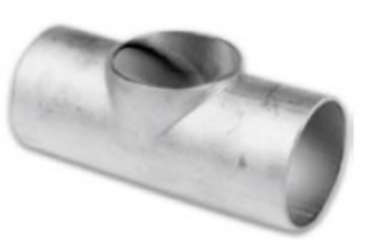 T-rör Livsmedel, kort avstick 304L. - 25,0x1.2 LIVSM. T-RÖR/KORT 304L