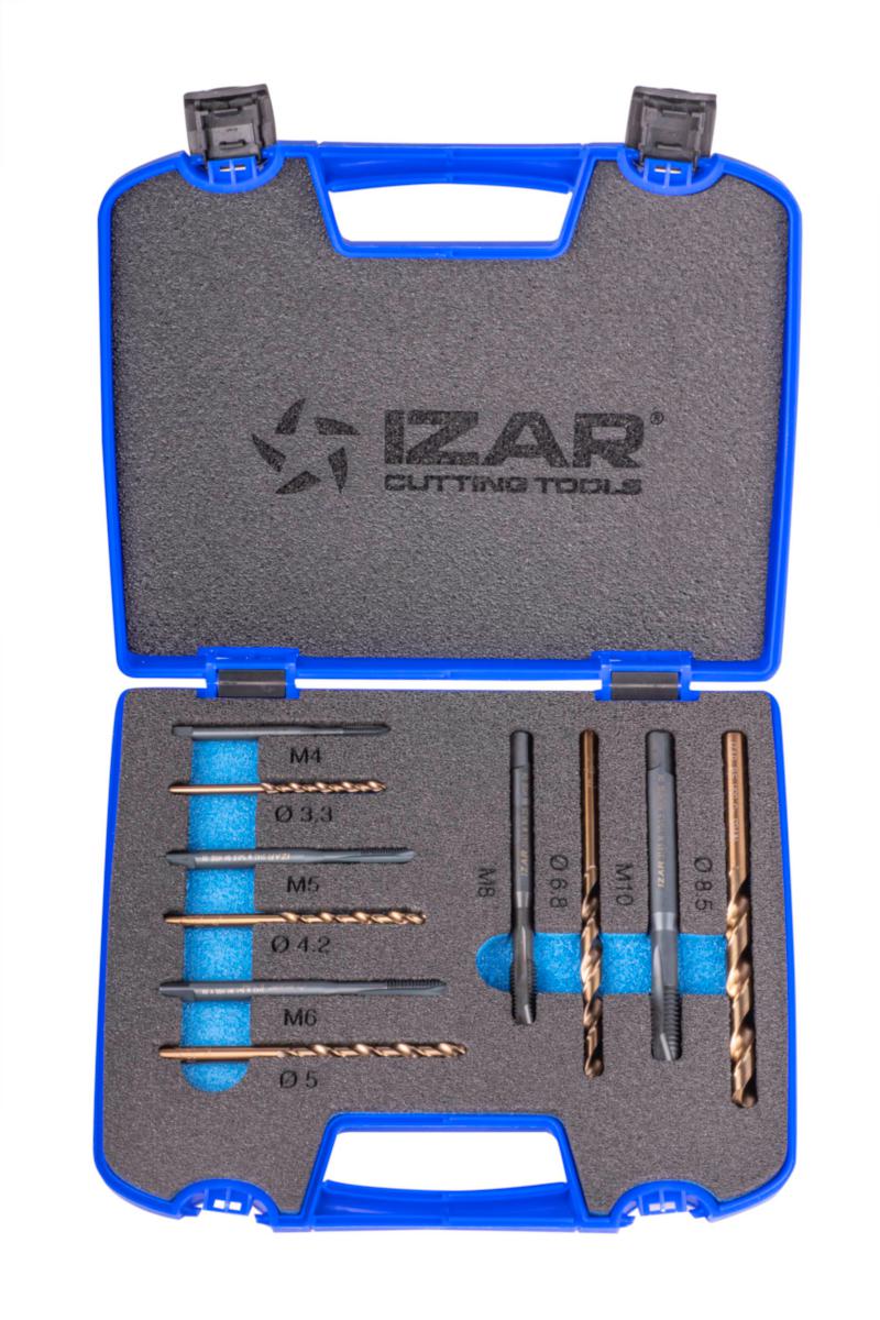 Gängtappsats IZAR 3143-1016 M HSSE-V DIN - GÄNGTAPP IZAR 3143 DIN 371 SET M3-M10 3143/1016 HSSE